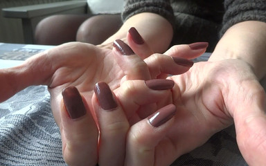 Lady Victoria Valente: Cacao fingernails fetiš - přírodní nehty!