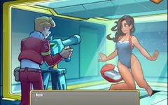 Let's Play - Space Rescue: Code Pink, Test Holo-pictures de Lune