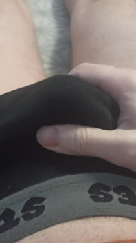 Penis Rubbing in Underwear - a Huge Load in My Pants