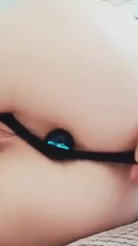 It slips smoothly into my soft and moist butt.