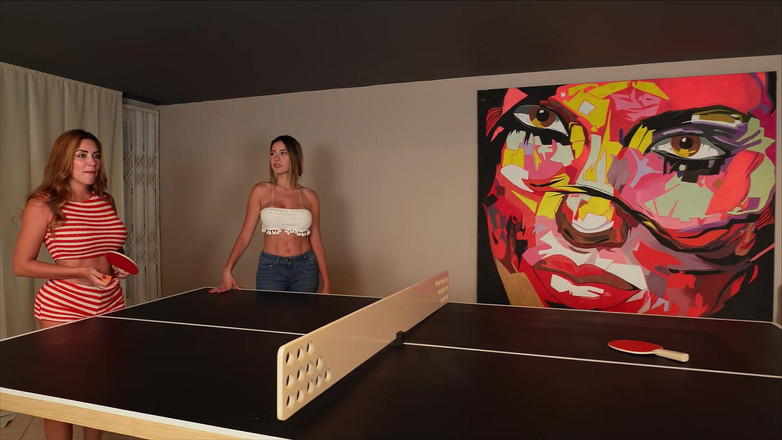Ambar Prada: Afternoon of Pin Pong with Sara Blonde Ends with Threesome,...