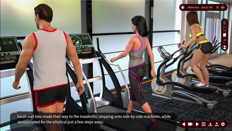 Johannes Gaming: Whispers of Desire 7 Sarah and Alex Went to the Gym...