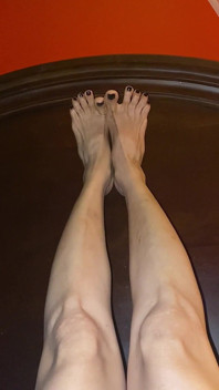 Really Sexy Legs with Tiny Feet with Long Toes
