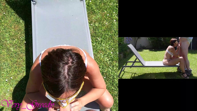 Les Gourmands: MILF cantik dalam pakaian dalam putih seksi dikongkek gaya doggy...