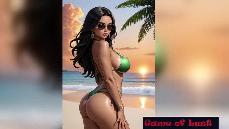 Game of Lust 3D: Gol горячие женщины дези, горячая анимация на пляже в бикини