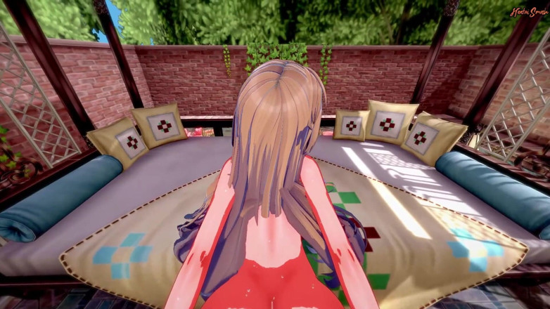 Hentai Smash: Katalina swallows your cum then fucked doggystyle from your POV -...