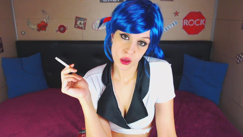 Candystart Videos: 吸烟恋物癖。瓢虫。Cosplay