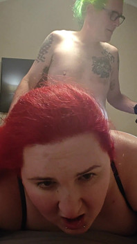 Asiatică cu țâțe mari americană sissy transexuală Capcană lărgită de un manșon uriaș de pulă