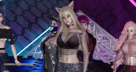 3D-Hentai Games: [MMD] ITZY - Loco Ahri Akali Kaisa Evelynn Seraphine Kda striptease 4K 60FPS...