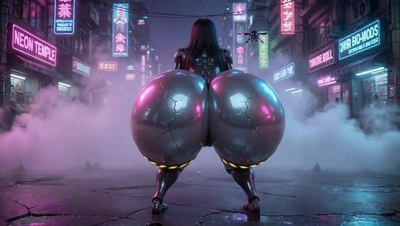 Animate golden: Robot semok seksi lagi muasin majikannya