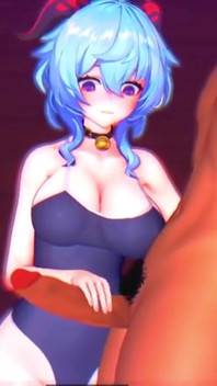Genshin Impact - Ganyu’s Sloppy Blowjob and Squirting Orgasm - 3D Hentai Animations