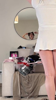 Amazingly Beautiful Big Ass Big Tits All Natural Beauty Cute Real Nurse Flashes Her Pussy and Ass in Naked Try on Haul
