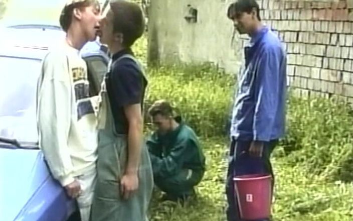 Gay 90's Vintage Porn: Män som njuter av erotiska smaker #4