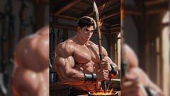 Erotic Man: Sexy Gay Iron Workers Ai Slideshow