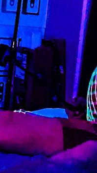 Ebony Neko Play With Little Bleu J in Uv Colors