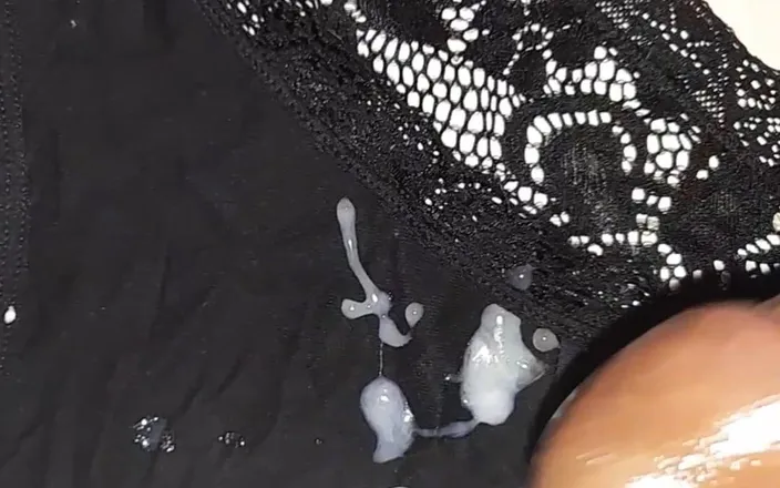 Black guy: Cumming on Her Panties 4 Cumshots