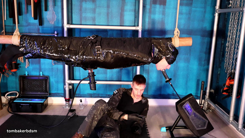 TomBakerBDSM: Suspended, Milked and Throat Fucked in Bondage 4K