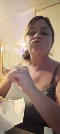 Goddess Eating Pizza