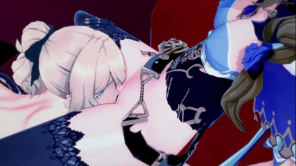 Hentai Smash: Jean scopa Lisa con uno strapon in una stanza d'albergo....