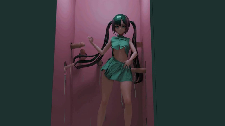 Smixix: Mona Genshin Impact глорихол гэнгбэнг, хентай раздевается, танец и секс ММД 3D - ясный синий цвет, правка Smixix