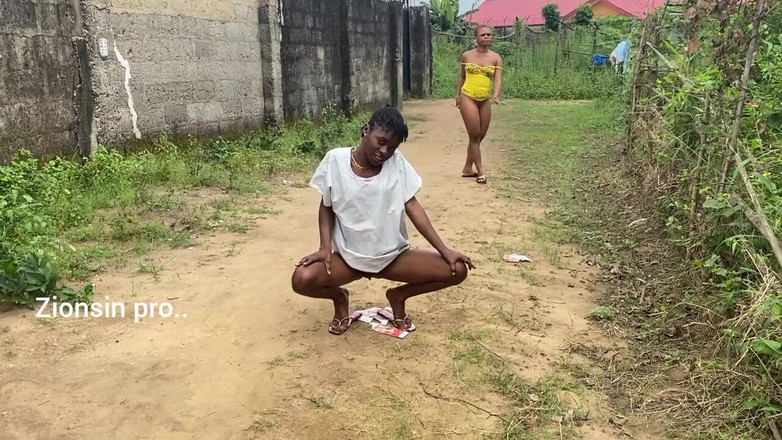 Zion: Naughty African Teen Showcasing Their Asses in Broad Daylight