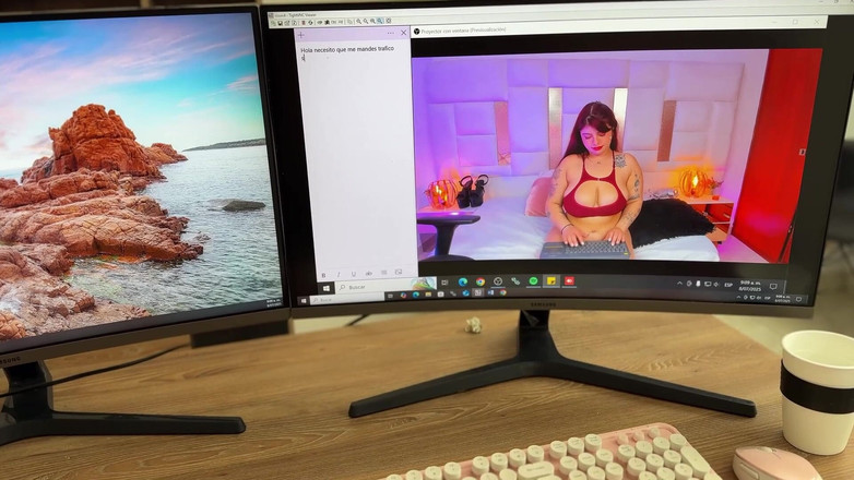 Jennie sweet: Monitor Saya Masturbasi Menonton Saya Langsung Dan Akhirnya Datang Dengan...