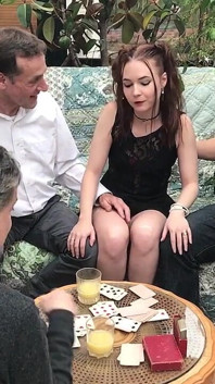 I Am the Trophy of a Card Game with Three Seniors