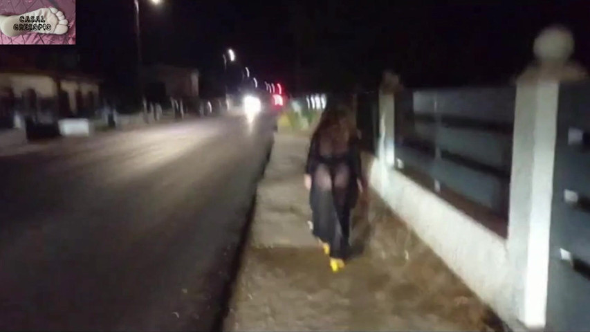 Mel Showing off in Public on the Side of the Road 13 (Casal Gresopio)