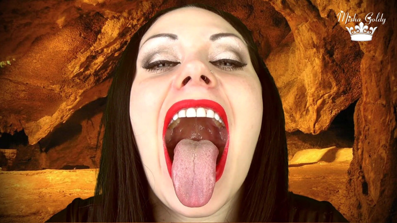 Goddess Misha Goldy: Hungry Werewolf Wants to Consume You Alive (pov, Mouth, Tongue and...