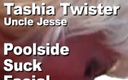 Edge Interactive Publishing: Tashia Twister ve Jesse havuz kenarında emiyor ve yüze boşalma
