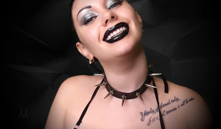 Goddess Misha Goldy: Drink my goddess's spit, loser, and cum while licking it...