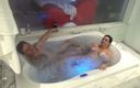 Leydis Gatha: Couple Relaxes in the Hot Tub After Intense Sex in...