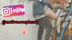 Activecouplearg: Sexo duro en la escalera