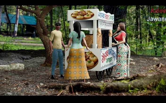 Asleel jawanee: Ein junges mädchen von einem Street food snacks ladenbesitzer gefickt (panipuri-typ...