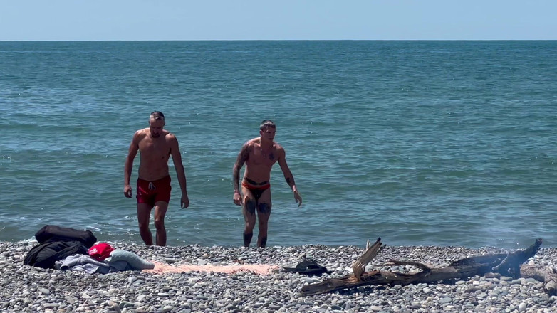 Gay porn: Great Fucking After Swimming. Kit Belove Quickly Cums in Falcon...