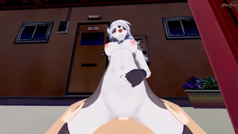 Hentai Smash: Loona sendo fodida contra uma parede antes de cavalgar um...