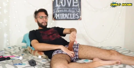 Camilo Brown: Jerking of with lube gives me a pretty intense orgasm
