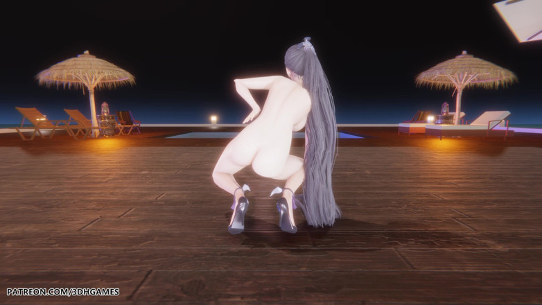 3D-Hentai Games: [MMD] Le Sserafim - умная Eve, сексуальная обнаженная звезда танца Хентай Лезвие без цензуры 4K, 60fps