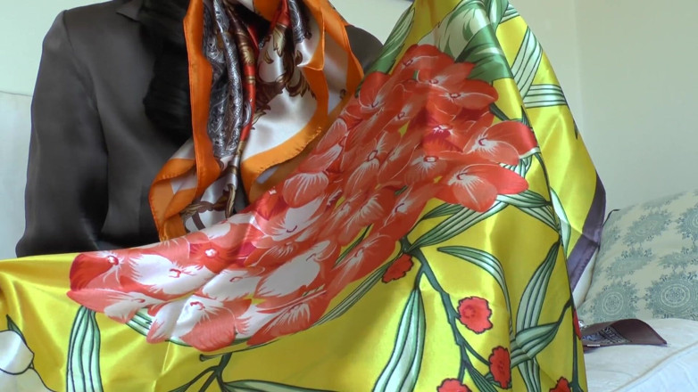 Lady Victoria Valente: Exciting Satin Scarf Games! Lady Victoria Valente