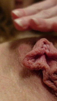 Spelen Met Mijn Grote Schaamlippen Close-up