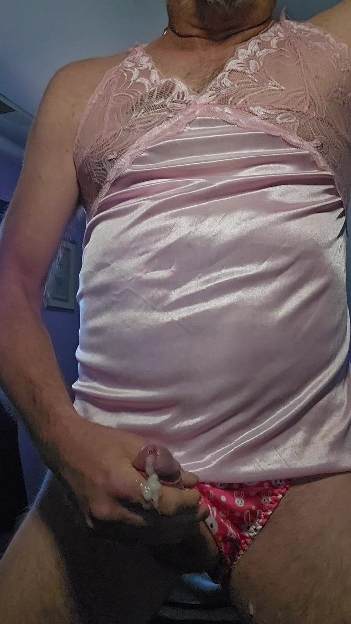 Fantasies in Lingerie: Růžové saténové kalhotky Bunny