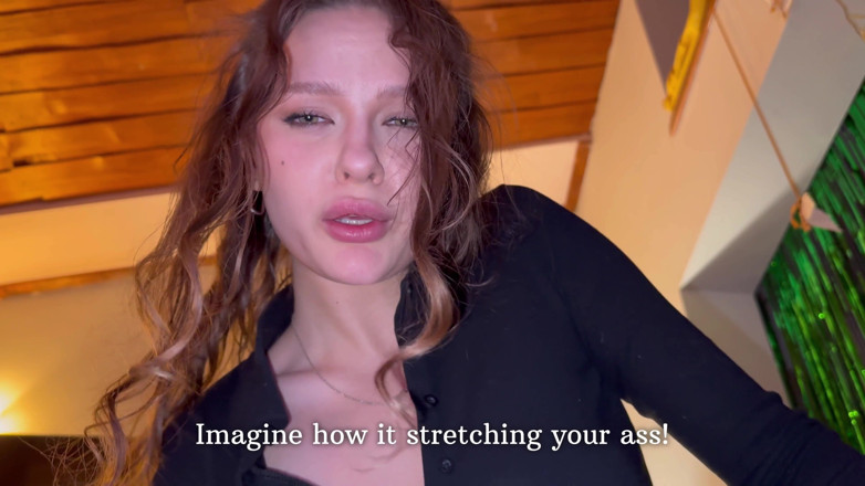 Alexa Poshspicy: 第一人称视角：继妹在卡牌上被屁股弄丢了。在张开的屁股上