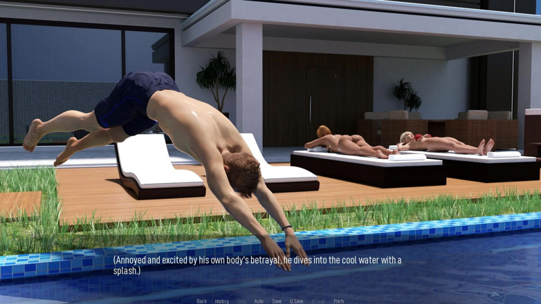 Dirty GamesXxX: Berbagi keinginan: istri seksi dengan bikini di pinggir kolam renang -...