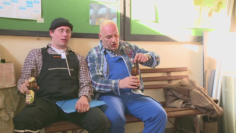 German Porn: German slut fucked in the basement