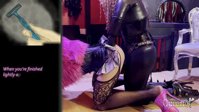 Dominatrix Frida: Sissy-training - aufgabe 12 - sissy-tucking-training