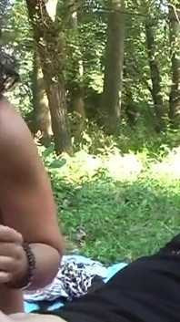 I'm fucking with my husband when a stranger arrives and fucks with us becoming a threesome