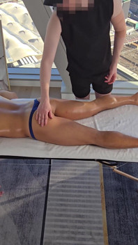 Erotic Massage and Bareback Sex with a City View