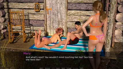 Dirty GamesXxX: Dusklight manor: sexy dívky plavání v jezeře ep 60