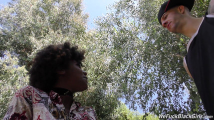 We Fuck Black Girls: Ebony Daizy Cooper fucks huge wite dick