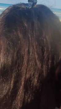 MILF Sucks Cock and Swallows Cum on the Beach POV